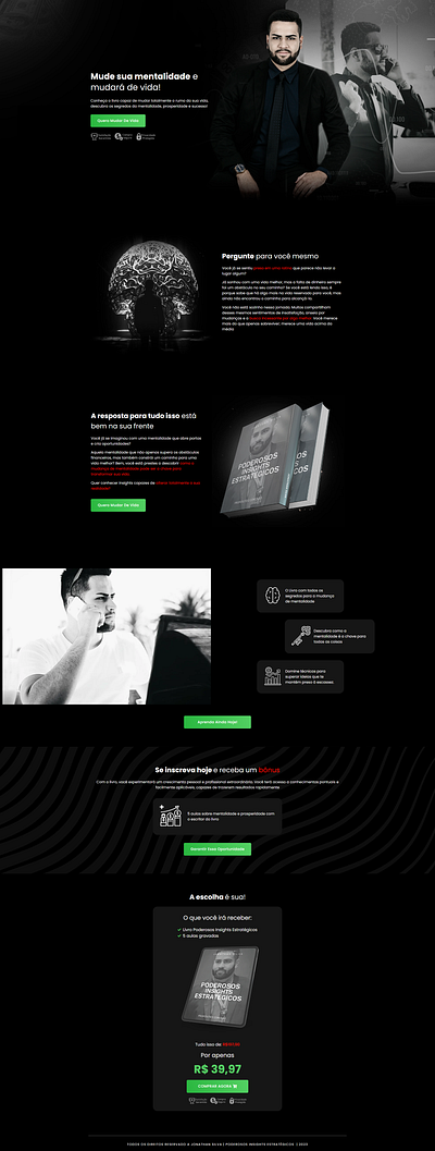 Página de Vendas - Insights Estratégicos marketing digital página de vendas ui ux web design