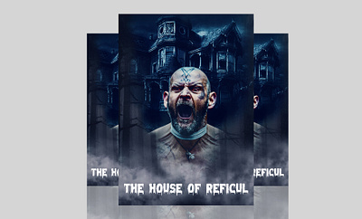 Horror poster banner banner design design design banner flyer design graphic design illustration logo poster design ui