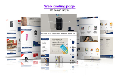 Ecommerce Web landing page design banner ecomm banner ecommerce web illustration product banner product design uidesign web design