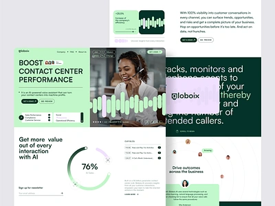 Customer Service Landing page agency bpo call center contact center corporate customer design landing page help helpdesk landing lead lead generation qclay saas sales support support team webdesign website bpo website design