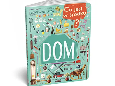 Co jest w środku- Dom Boardbook For Kids art artist book chil childrensbooks cover coverart coverbook design digital art illustration illustrator wimmelbook