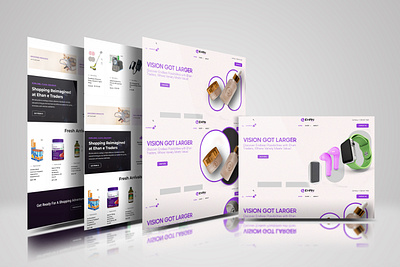 E-commerce website complete landing page design banner beauty product banner designs ecommerce banner product banner product image ui design web ui