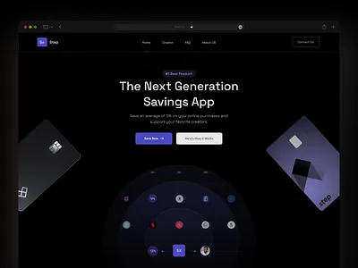 Home page {App Redesign Concept 3d animation banking branding bulb darktheme dashboard design graphic design homepage icon illustration logo motion graphics product page ui ui design ux vector web app