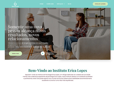 Psychologist's website | Erica Lopes design elementor psychologists ui web design web design wordpress website website elementor website wordpress websitepsychologists wordpress