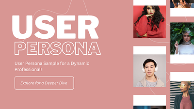 User Persona Sample for a Dynamic Professional food app ui user experience user persona ux