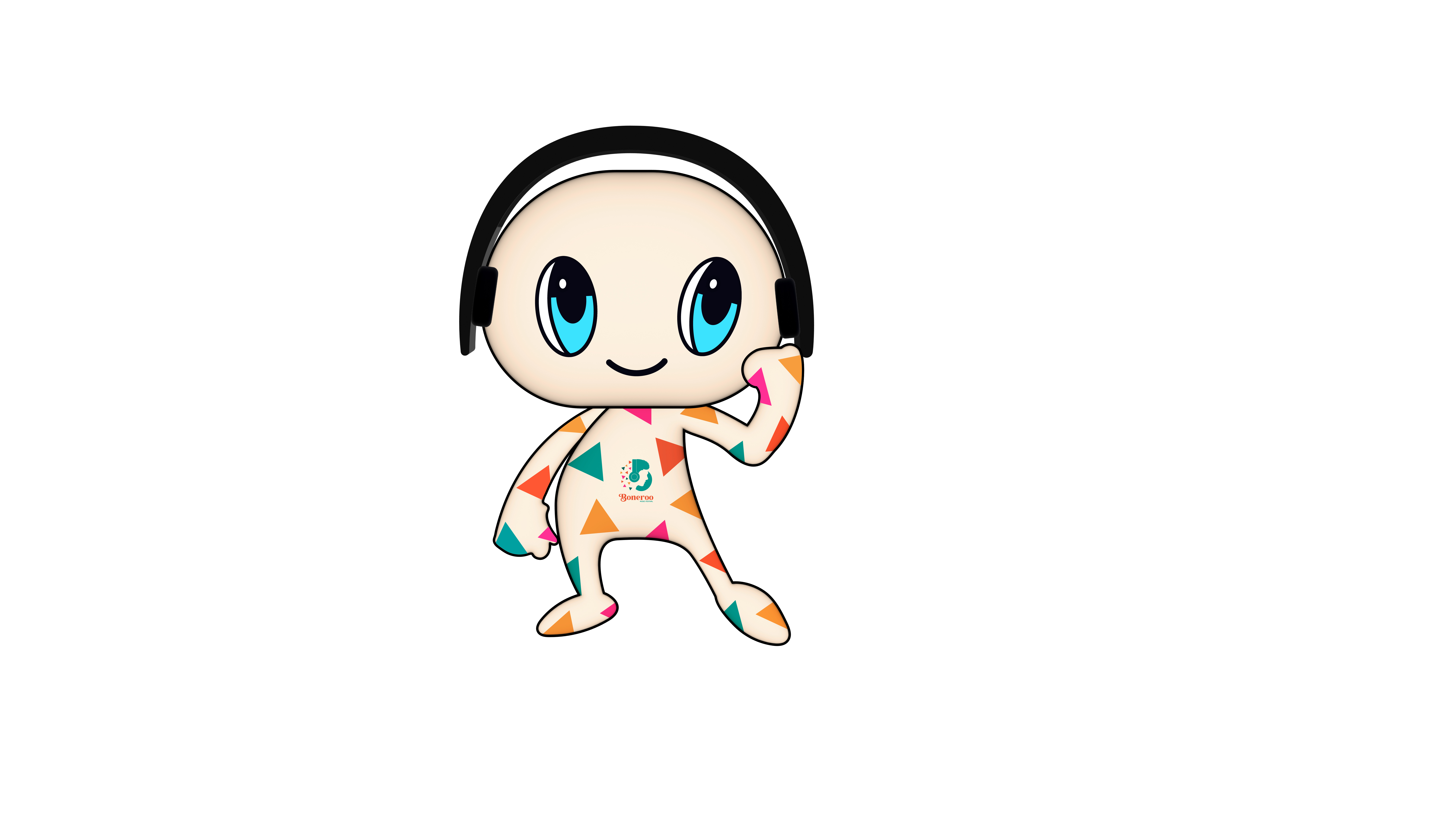 Mascot Design - Music Festival 3d brand design branding character character design drawing festival festival branding festival mascot headphone illustrator logo mascot mascot design music music festival sketch