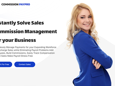 Commission PayPro - Business Website Landing page Design business commission management commission paypro landing page ui ux web design