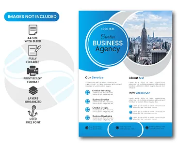 Flyer Design contact design icon image logo shaps text