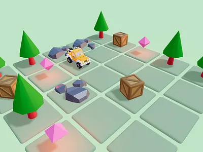Low Poly Game 3d game dev low poly react three.js