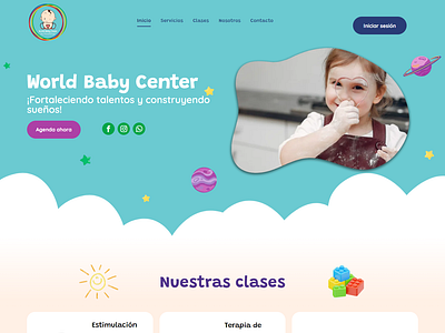 Web KIDS - fisioterapia estimulacion fisioterapia kids web desing