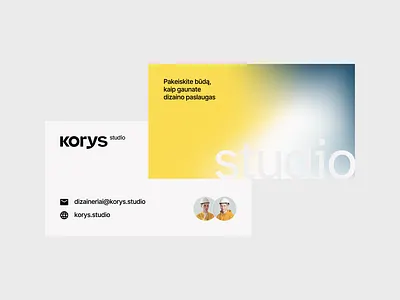 Korys studio - real estate design brand branding business card construction graphic design logo real estate ui
