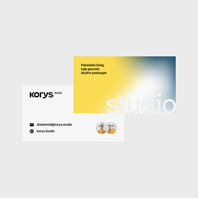 Korys studio - real estate design brand branding business card construction graphic design logo real estate ui