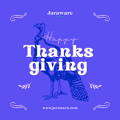 Jaraware wishes everyone a warm and wonderful thanksgiving! 🦃🍁 branding graphic design ui