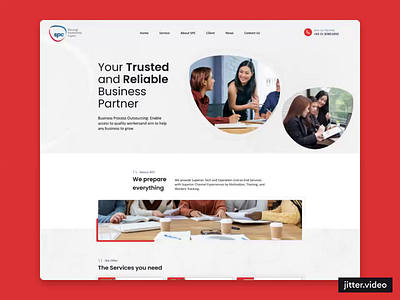 SPC Company Profile Web branding company profile design finance illustration interface job job search logo profile service typography ui ux vector