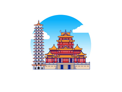 xichan temple fuzhou china china fuzhou graphic design illustration