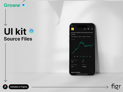 Groww Mobile UI (Recreated) app binomo crypto app design editable figma free groww kit product stock market template trading trading app ui ui kit ui ux web app web design website