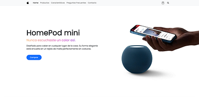 Rediseño - WebPage Apple HomePod mini apple graphic design homepod html programación visual studio code webpage