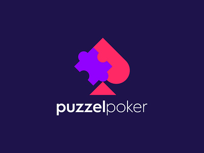 Puzzel Poker best poker logo blaze bold branding casino chance creative cutting edge game gaming minimal modern logo poker puzzel puzzel poker risk sharp simple sport app sports