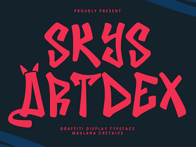 Skys Artdex Graffiti Display Font branding font fonts graphic design logo