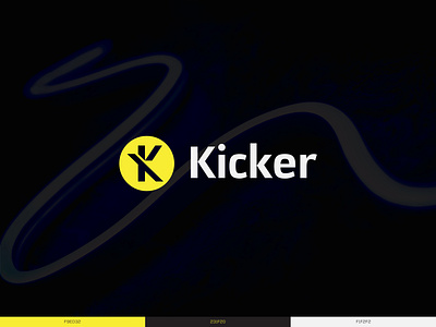 Kicker Logo design brand identity brand logo branding business creative design letter k logos minimal symbol