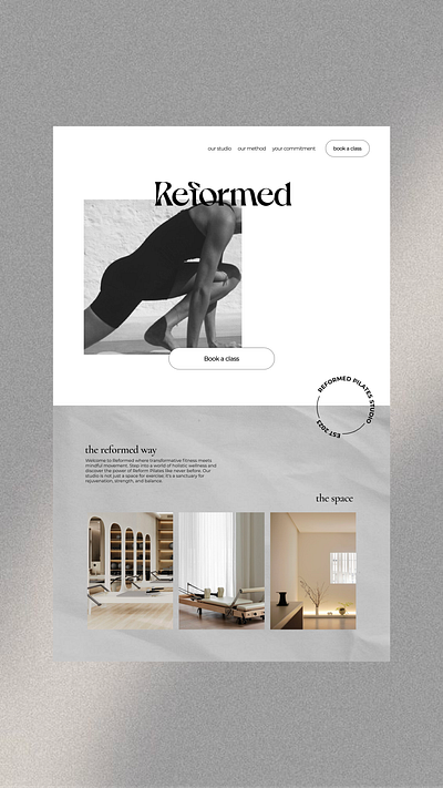 Pilates studio branding & web design brand design branding pilates studio ux ui web design website