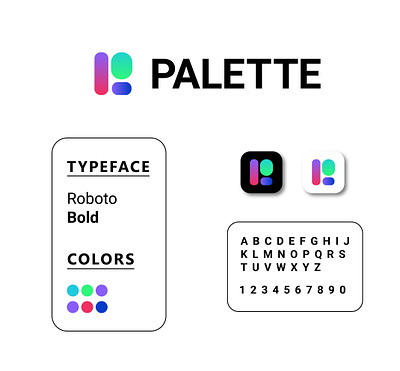 Palette logo design brand identity design branding. clean logo graphic design logo design logo design studio modern logo