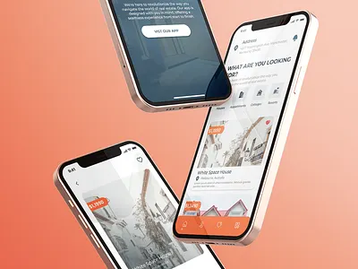 Real Estate Mobile App UI | UI/UX Design 3d animation branding design graphic design logo mobile app design motion graphics real esatae real estae mobile app ui ui ui design uiux