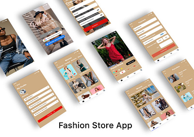 Fashion Store App app app design clothing design e commerce fashion fashion store app mobile app ui uiux uiux design user experience user interface ux
