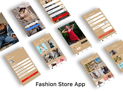 Fashion Store App app app design clothing design e commerce fashion fashion store app mobile app ui uiux uiux design user experience user interface ux