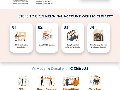 NRI 3-in- Account Landing Page. landing page ui design webpage design