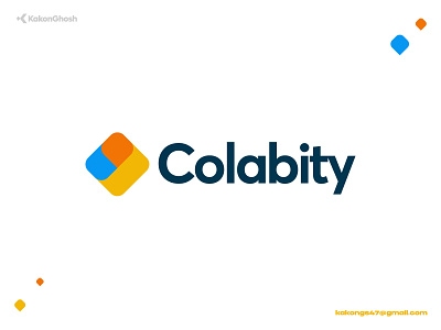 Collaboration App Logo app logo brand design brand identity branding collab collaboration logo minimal modern logo square tech