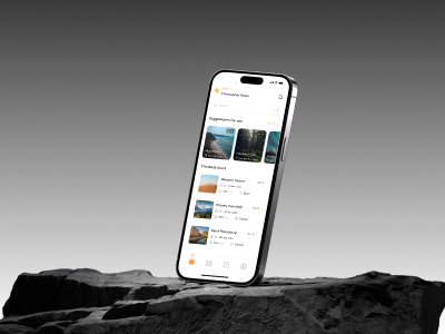 Tour - Explore Best Places app interaction design minimal design touring traveling uxui