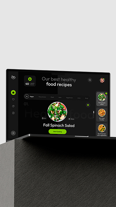 Healthiii - Food Tracking App 3d animation graphic design logo motion graphics ui