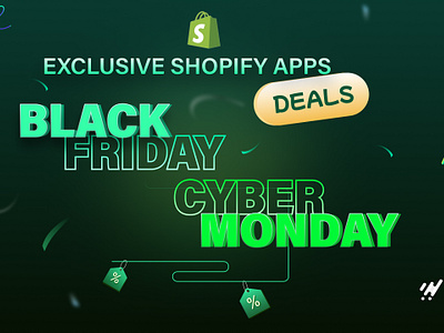 Shopify Black Friday Deals adobe adobe illustrator art artshare banner blackfriday blog creative design figma flat graphic design graphis design illustration illustrator minimal nowshillustration typography vector web