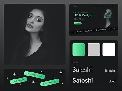 Personal Portfolio Design design designer figma figmadesign homepage landingpage portfolio ui uiuxdesigner ux webdesign webpage website websitedevelopment webui