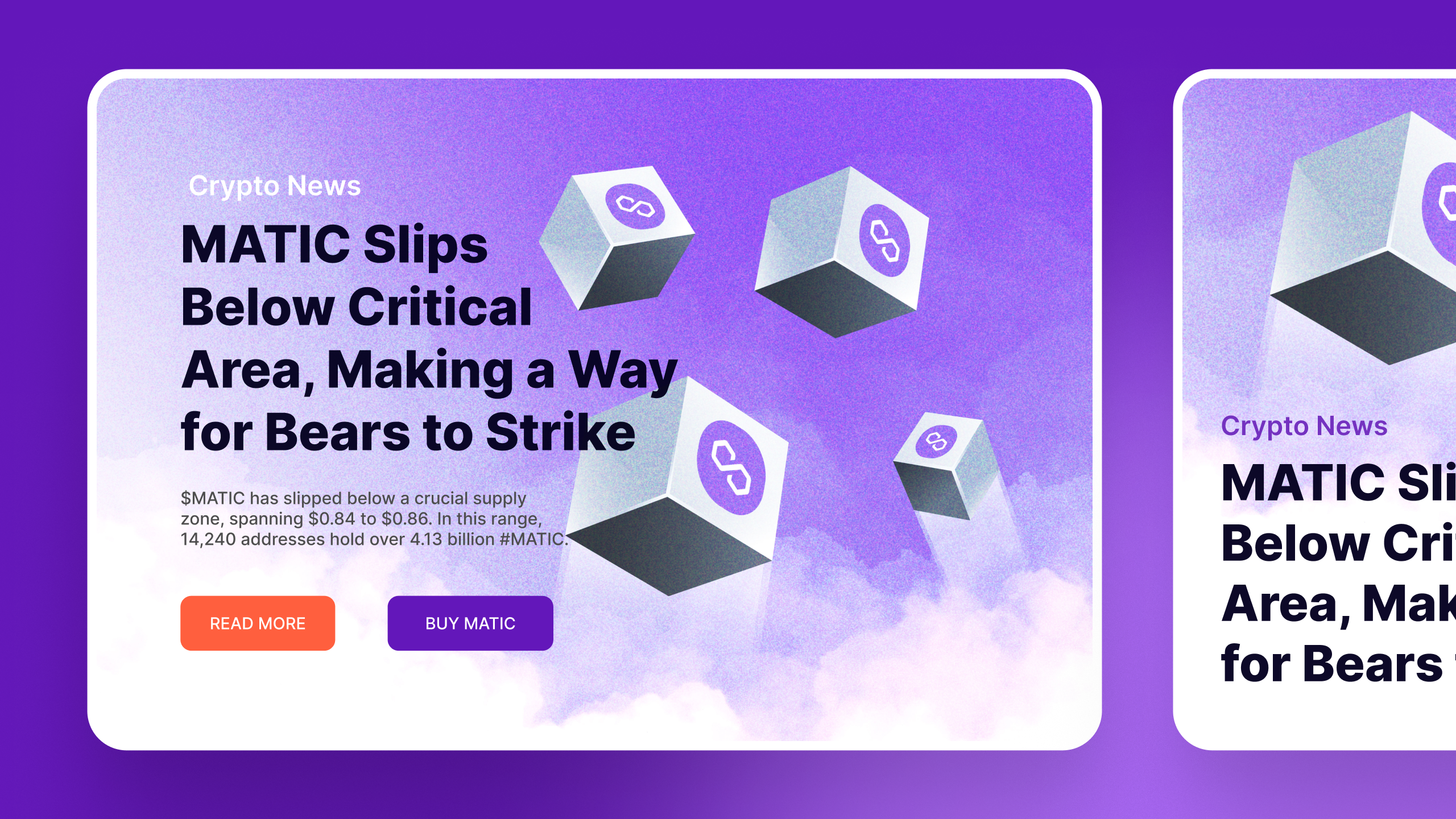 MATIC cryptocurrency and Blockchain background for web uses background blockchain crypto cryptocurrency cube design illustration matic ui ux web