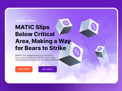 MATIC cryptocurrency and Blockchain background for web uses background blockchain crypto cryptocurrency cube design illustration matic ui ux web