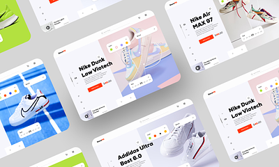 Shoe eCommerce Web App Design adobe xd figma modern design uxui design web app design