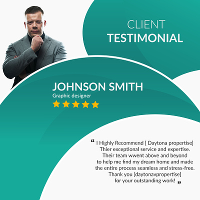 Client testimonial design. client testimonial feedback design graphic design minimal square testimonial