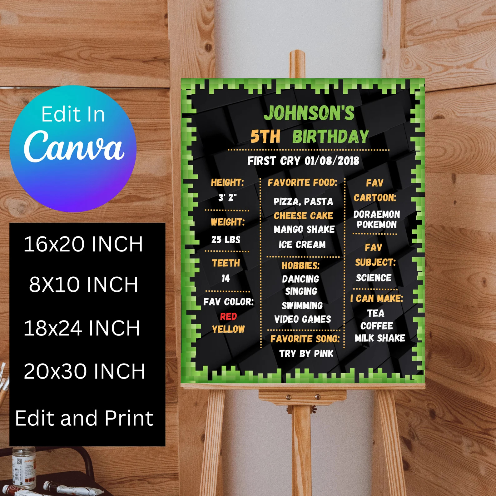 Mine Theme Craft Gamer Milestone board Template by Tinu Dalal on Dribbble