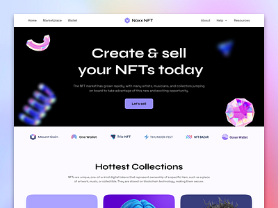 NFT Platform abstract animation bootstrap branding builder crypto dark mode graphic design home page homepage landing page light mode logo main page nft nft store purple store ui wordpress
