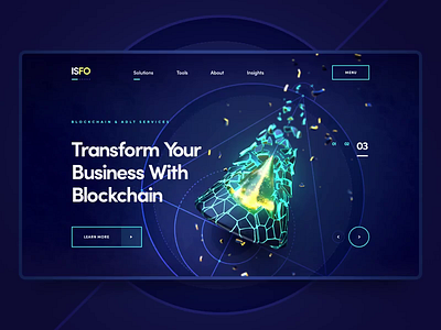 Blockchain Website Design 3d animation blockchain blockchain website design branding design graphic design logo motion graphics ui uiux user interface web design website