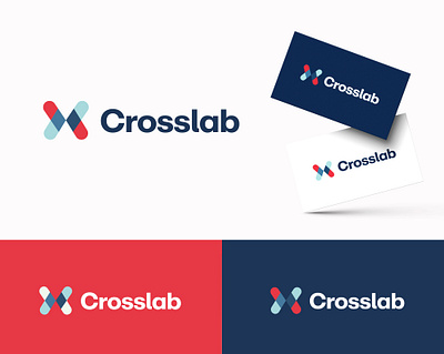 Cross Lab Logo Design 3d branding graphic design logo ui