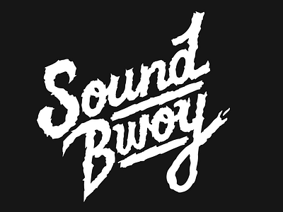 SB Logotype branding bwoy dj music drawing energy festival filip illusion komorowski lettering letters logotipo note performance popular producer script sound typography vector