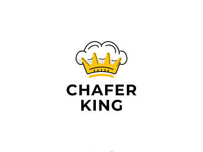 Chef a crown with a chefs hat on top branding creative design graphic design illustration logo logo design logodesign logotype sign ui