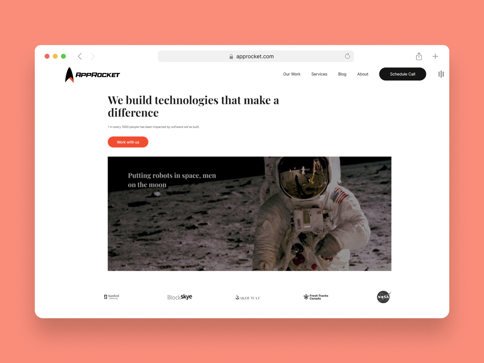 Approcket branding landing page mobile product uiux website