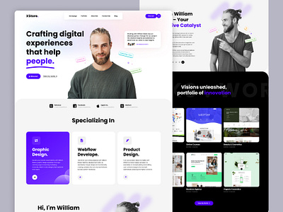 Freelancer (XStore Theme) branding design graphic design slider ui ux web design website