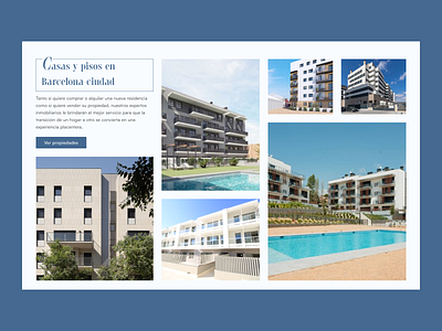 Properties section Real estate agency challengue concept dailyui design real estate ui web web design