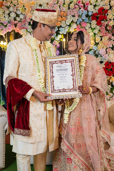 Nikah Nama /Marriage certificate graphic design marriage certificate nikah nama