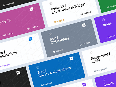 Specify · Figma Thumbnails colorful cover feature figma library playground resource tags template thumbnails